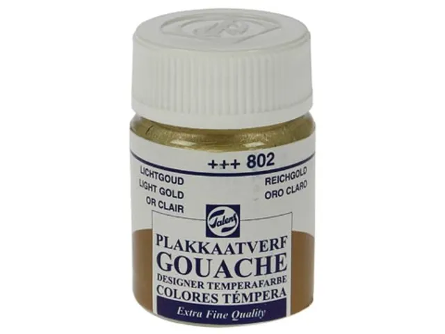 plakkaatverf Extra Fijn flacon van 16 ml, lichtgoud