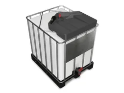 trechter,v. IBC inhoud 600-1000l,PE,vulcapaciteit 15l,aansluiting 2 in