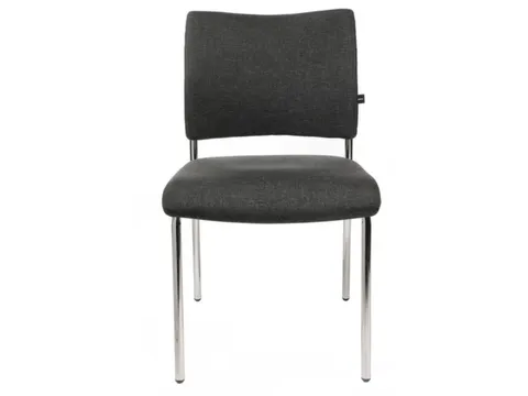 Bezoekersstoel Bekleding Antraciet Stof HxBxD 430x480x450mm