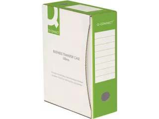Archiefdoos A4 rug 10 cm uit karton van 400 g/m² Wit/Groen - 1