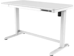 Zit-Sta Werkplek 120cm Kunststof Wit Blad Elektrisch Verstelbaar