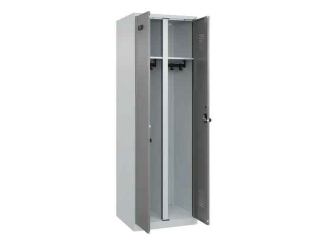 locker voor scheiding van kleding,HxBxD 1850x600x500mm,2vak