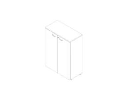 Kantoorkast Romp Wit Front Wit bxdxh 900x450x1232mm