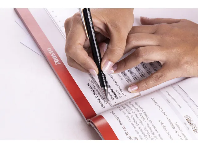 Liniaal Aristo 40cm glashelder plexiglas