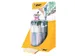 Balpen Bic 4Kleuren Shine Zilver/Paars/Roze/Blauw Display à 20 Stuks