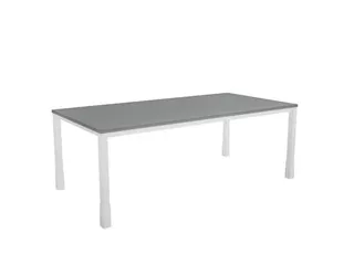 In hoogte verstelbaar bureau,HxBxD 720-840x2000x1000mm,MS-donkergrijs - 1