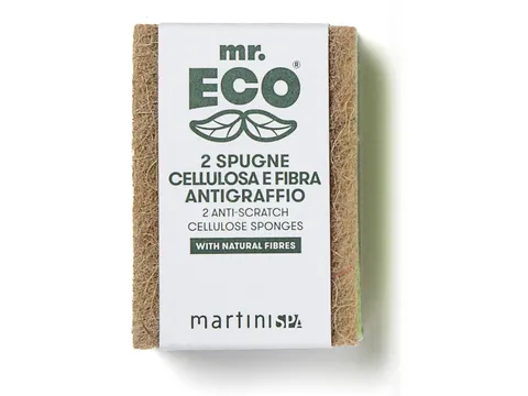 Schuurspons 9.8x6.8x2cm Krasbestendig plantaardige cellulose 2 stuks