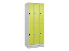 dubbeldekse locker,HxBxD 1950x750x500mm,3x2vak.,vak B 250mm