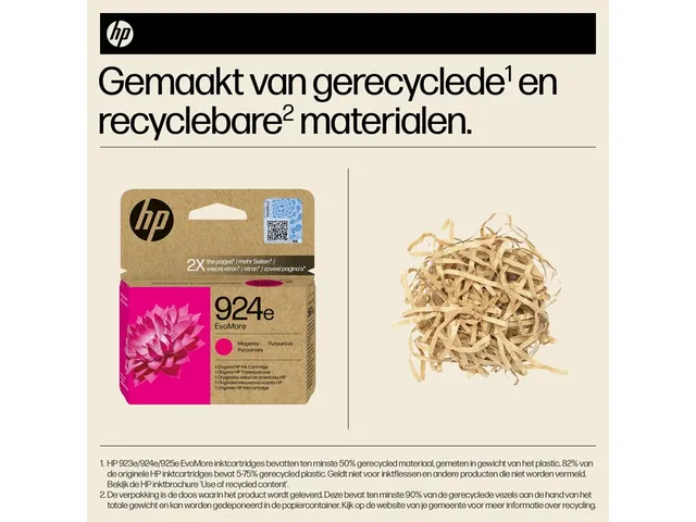Inktcartridge HP 4K0U8NE 924E Evomore rood