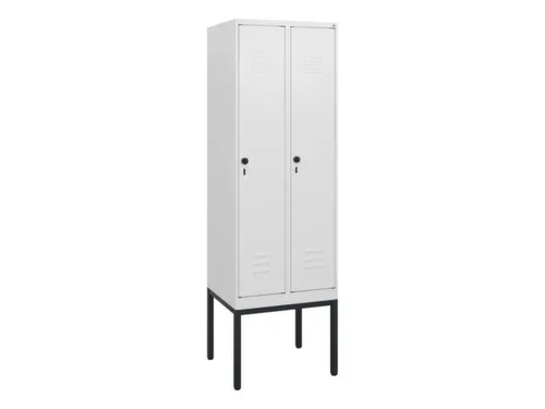 locker,HxBxD 1950x600x500mm,2vak,vak B 300mm,draaigrendel