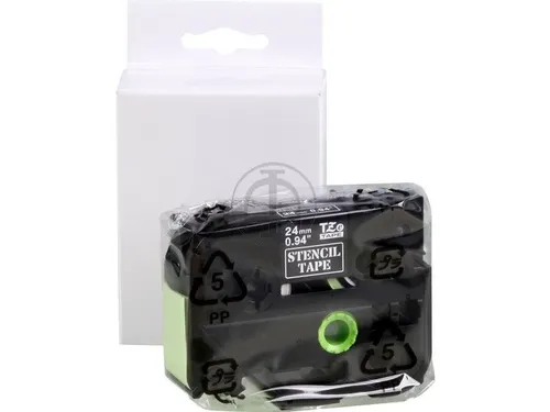STE-151 Brother P-touch 24mm zwart op transparant