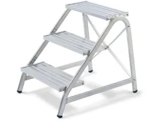 trap,bordes H 480mm,2trede(n),aluminium - 1