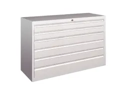 ladekast 800x1023x600mm 6laden cilinderslot RAL7035 front RAL7035