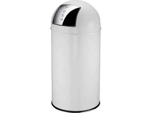 Afvalbak Pushcan 40 Liter Wit