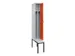 locker met bank,voor scheiding van kleding,HxBxD 2120x300x815mm,1vak