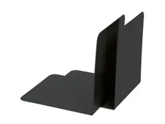 Boekensteun Alco 85x140x140mm metaal set a 2 stuks zwart