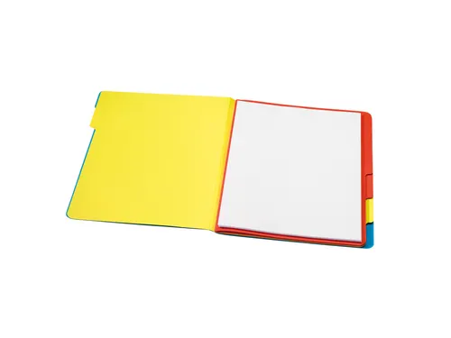 Sorteermap Jalema Secolor sixtab A4 6 vaks blauw karton