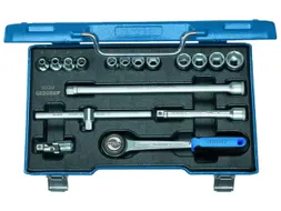 30 GMU-10 Dopsleutelset 3/8 inch 17-delig zeskant 6-19mm