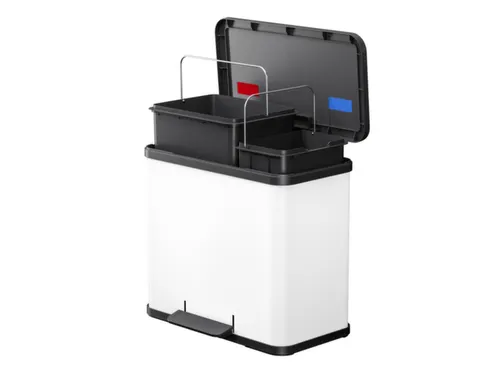 pedaalemmer,1x9l/1x17l,HxBxD 430x470x340mm,binnenbak kunststof