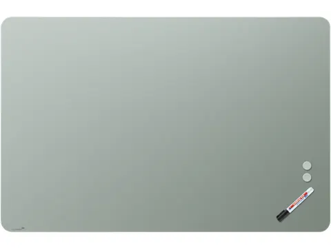 Mat Glasbord 100x150cm Sage Green Ronde Hoeken