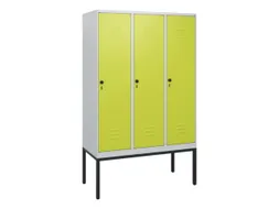 locker,HxBxD 1950x1200x500mm,3vak,vak B 400mm,draaigrendel