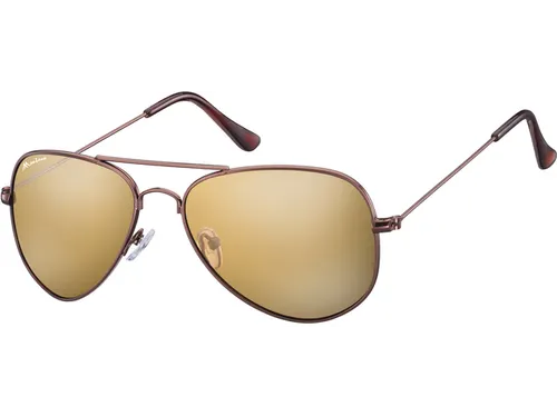 Zonnebril Montana met Revo bruin glas en metalen pootje koffiekleur