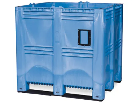 Mega-Stapelcontainer Pe 1250x1300x1150mm 1400 liter Gesloten Blauw