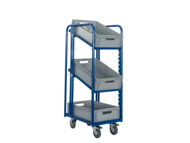 Servante Pour Bacs Norme Europe Sans Plateau Chargement Lxl 410x610mm