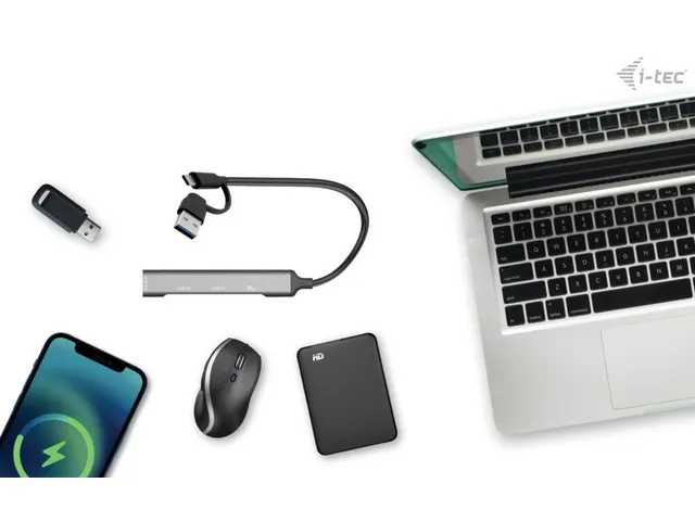 USB-C/USB-A Metal HUB 1x USB 3.0 + 3x USB 2.0