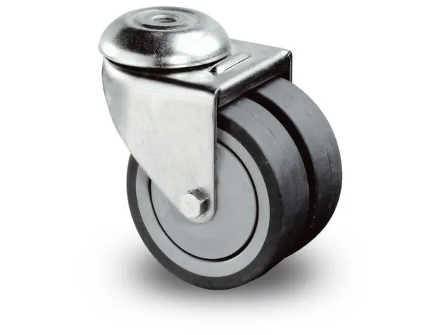 Dubbele Apparatenwiel Boutgat Dxb 50x2x18mm Draagverm. 60kg