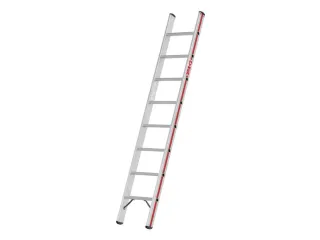 ladder,eenzijdig,8,verstevigde treden,balk L 2,22m,aluminium - 2
