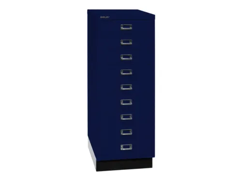 kantoor-ladekast HxBxD 940x349x432mm 9 laden romp oxfordblauw staal