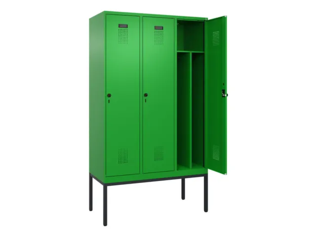 locker voor scheiding van kleding,HxBxD 2120x1200x500mm,3vak