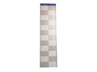 Menoor In-Uit bord 60 namen Aluminium Aanwezig/Afwezig Blauw - 1