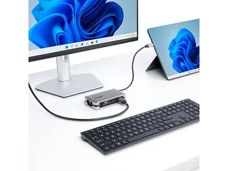 USB-C Multiport Adapter 4K 60Hz HDMI DP 100W PD 3x USB Hub - 8