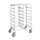 etagewagen,draagverm. 150kg,14etage(s),Dienbladschap,wit,PU-banden