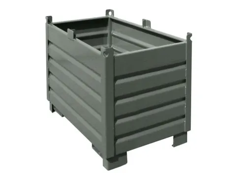 Systeem-Stapelcontainer Grijs 850x600x1200mm 500kg Inhoud 0.5m³