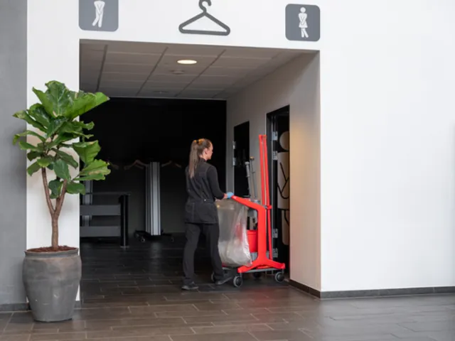 Support sac poubelle Vikan Hygiene pour station mobile HyGo Gris