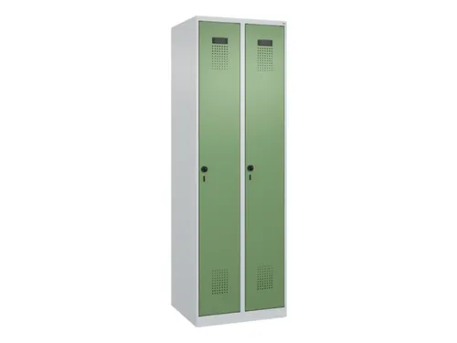 locker,HxBxD 1850x600x500mm,2vak,vak B 300mm,draaigrendel