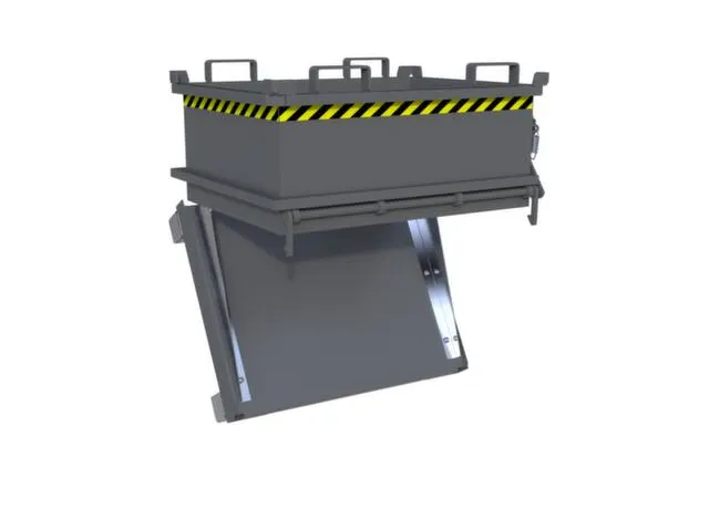 mini-benne à fond ouvrant HxLxl 625x800x1000mm 0 24m³ fourreau acier