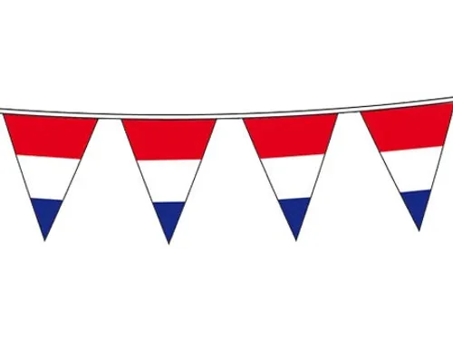 Vlaggenlijn 10 m meisje rood-wit-blauw