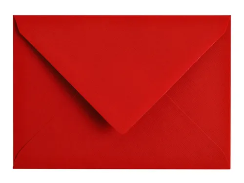 Envelop Papicolor C6 114x162mm Rood Gegomd