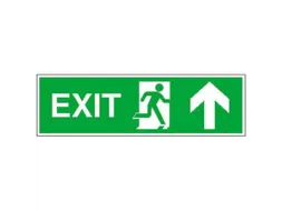 Vluchtroute-combinatiebord,Vluchtweg omhoog,pijl omhoog/rechtdoor