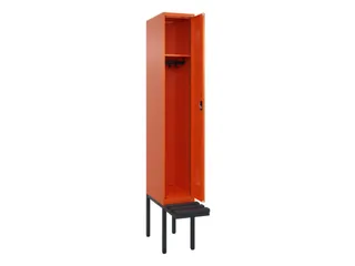 locker met bank,HxBxD 2120x300x815mm,1vak,vak B 300mm,cilinderslot - 1
