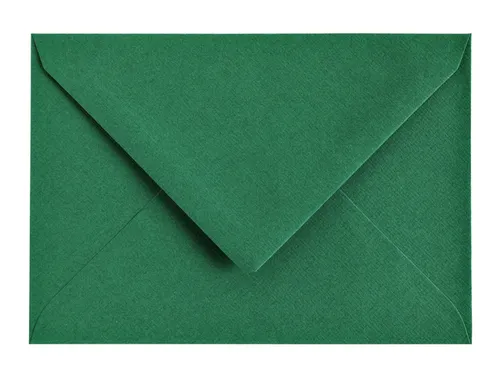 Envelop Papicolor C6 114x162mm dennengroen pak à 6 stuks