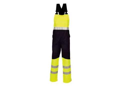 Havep 20007 Amerikaanse overall, fluo geel/marineblauw, maat 52, per s