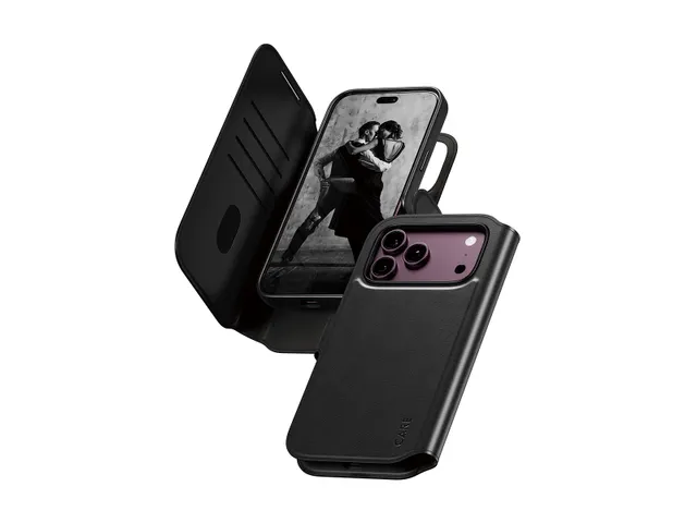 PanzerGlass CARE by Tango 2-in-1 Wallet Case Black w. MagSafe iP
