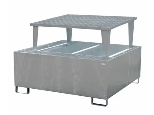 opvangbak,v. 1xIBC,opvangvol. 1000l,HxBxD 1083x1460x1460mm,m. aftapbok