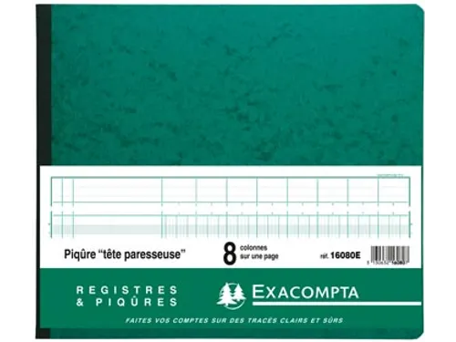 Registers 27 X 32 Cm 8 Kolommen Op 1 Bladzijde
