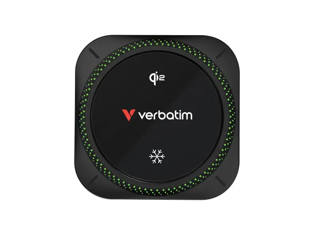 31860 VERBATIM Charge´n´ Drive Qi2 RGB Auto oplader draadloos zwart